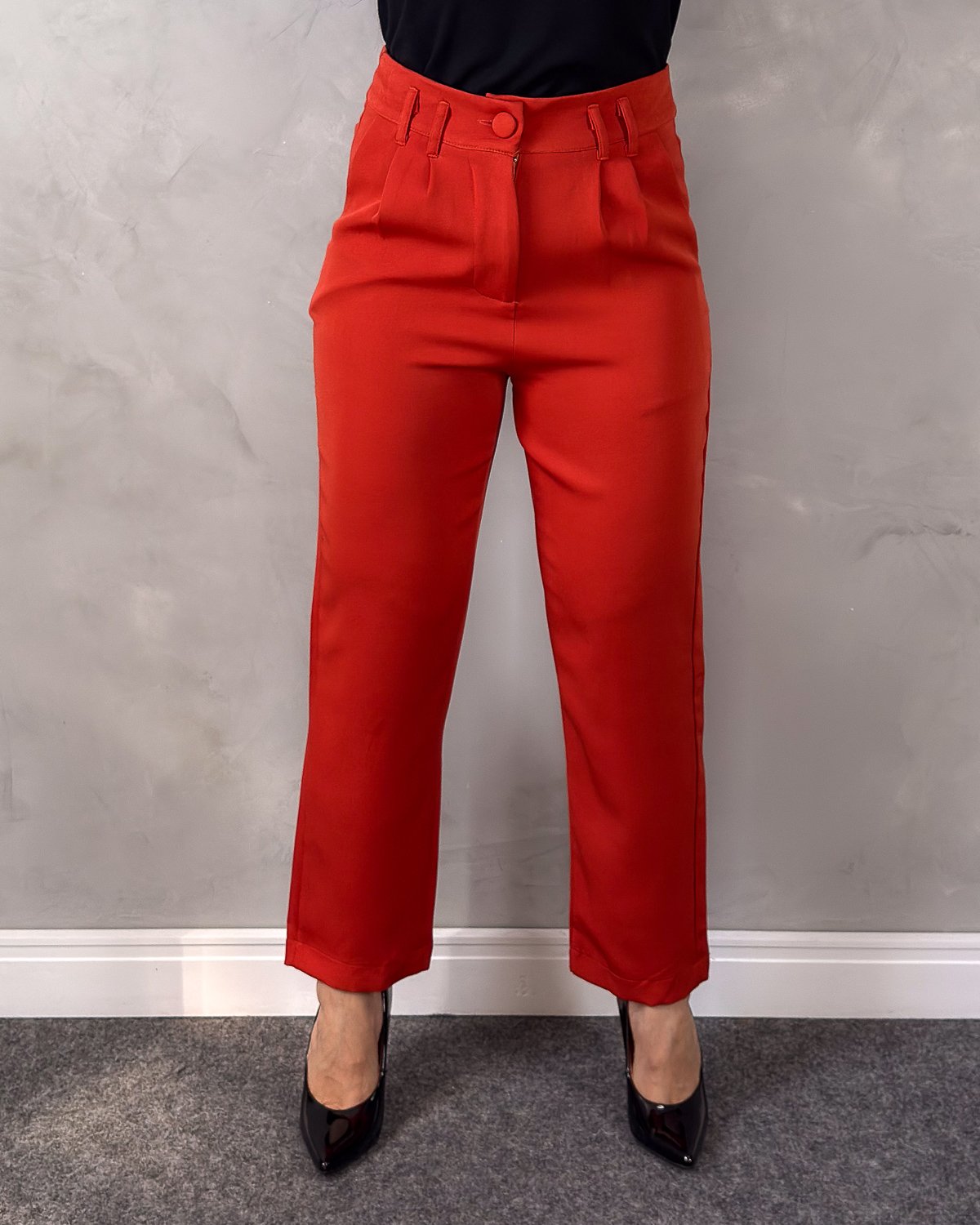 Calça de Alfaiataria Reta com Cintura Alta - Imagem 3