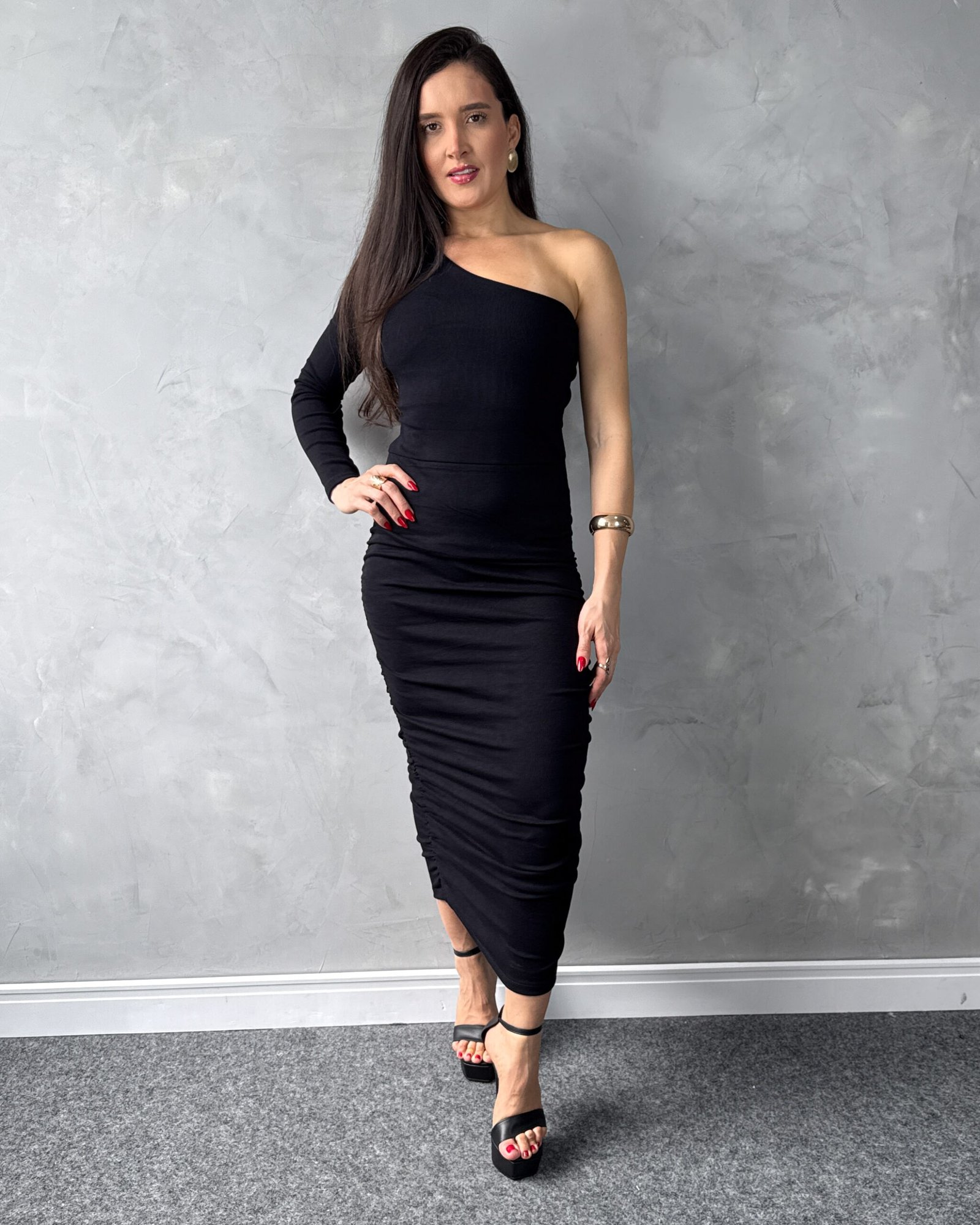 Vestido Longuete Nula Manga RIB