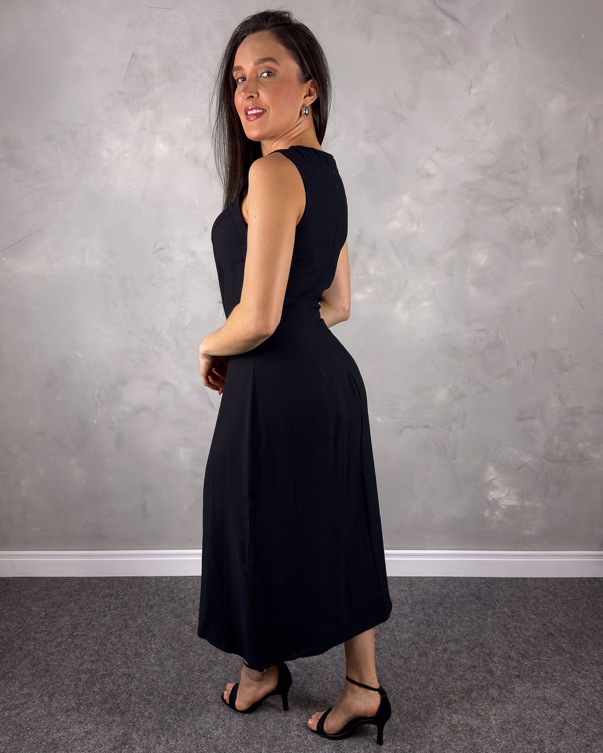 Vestido Midi Alça Larga com Fenda Marant - Imagem 6