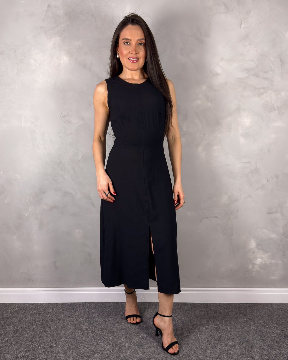 Vestido Midi Alça Larga com Fenda Marant - Imagem 5