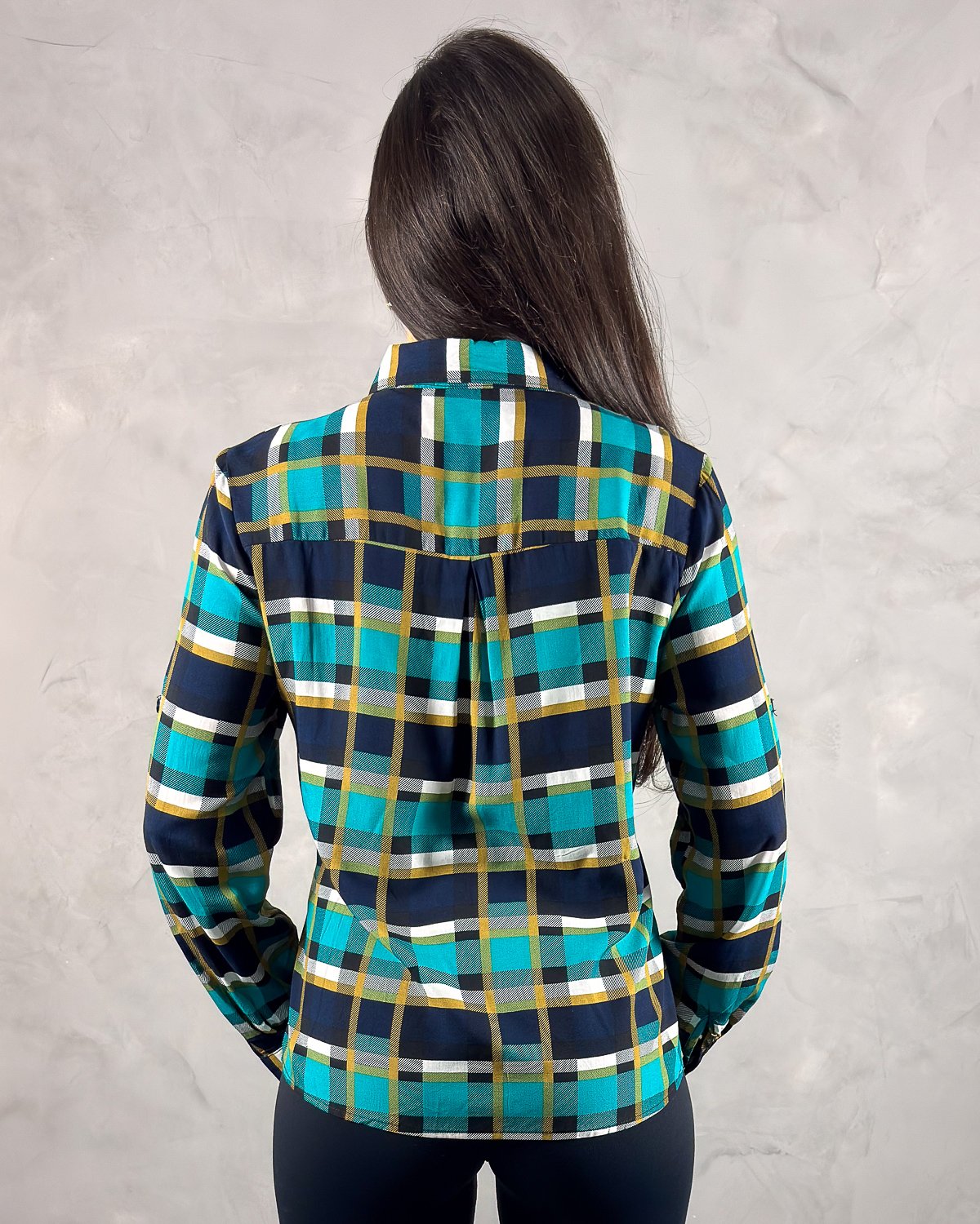 Camisa Xadrez com Bolsos e Manga Longa - Imagem 5