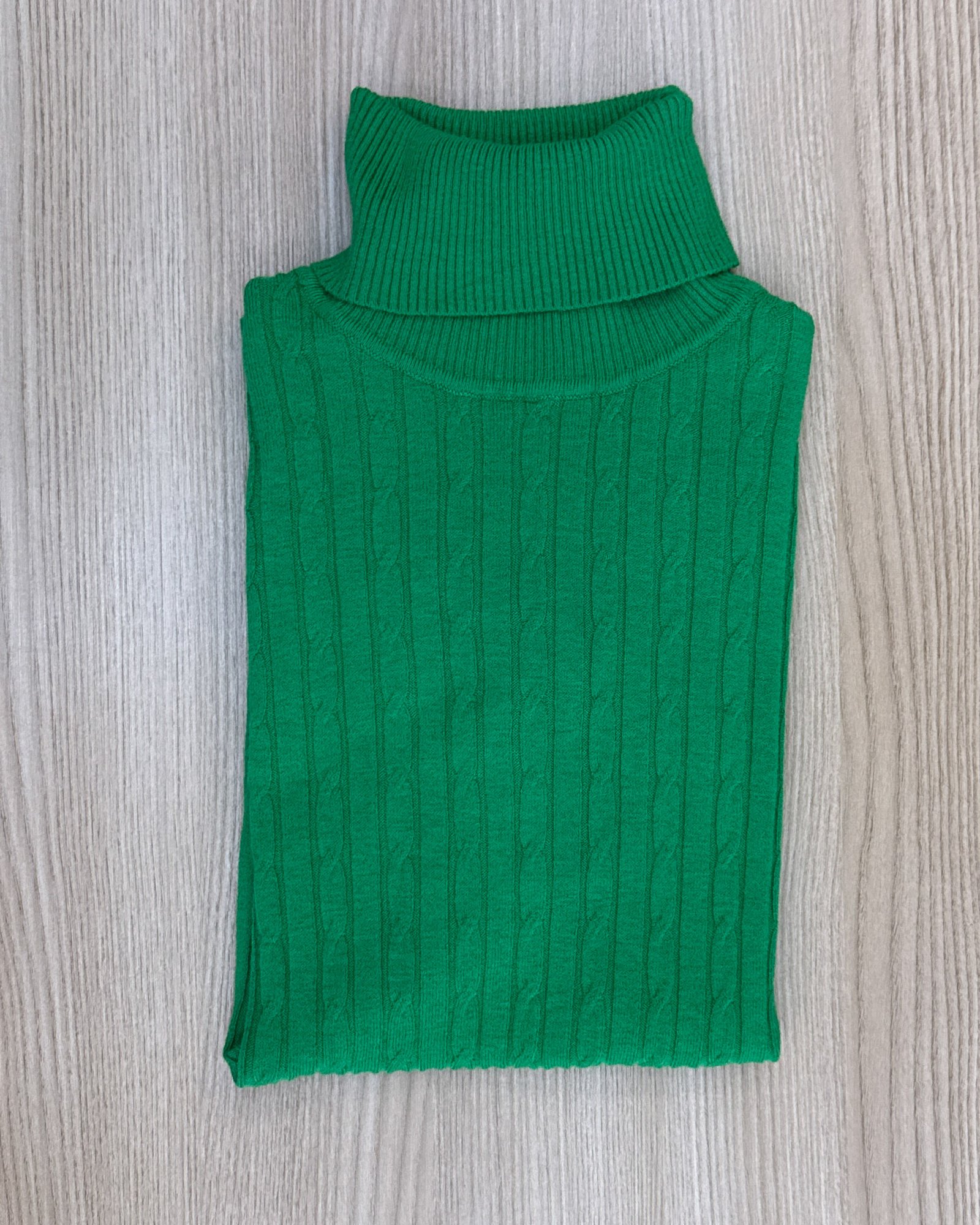 Blusa Manga Curta Gola Alta Tricot Mousse - Imagem 7