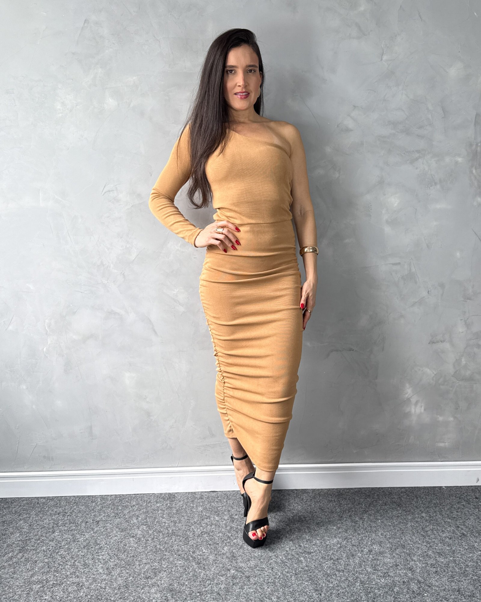 Vestido Longuete Nula Manga RIB - Imagem 3