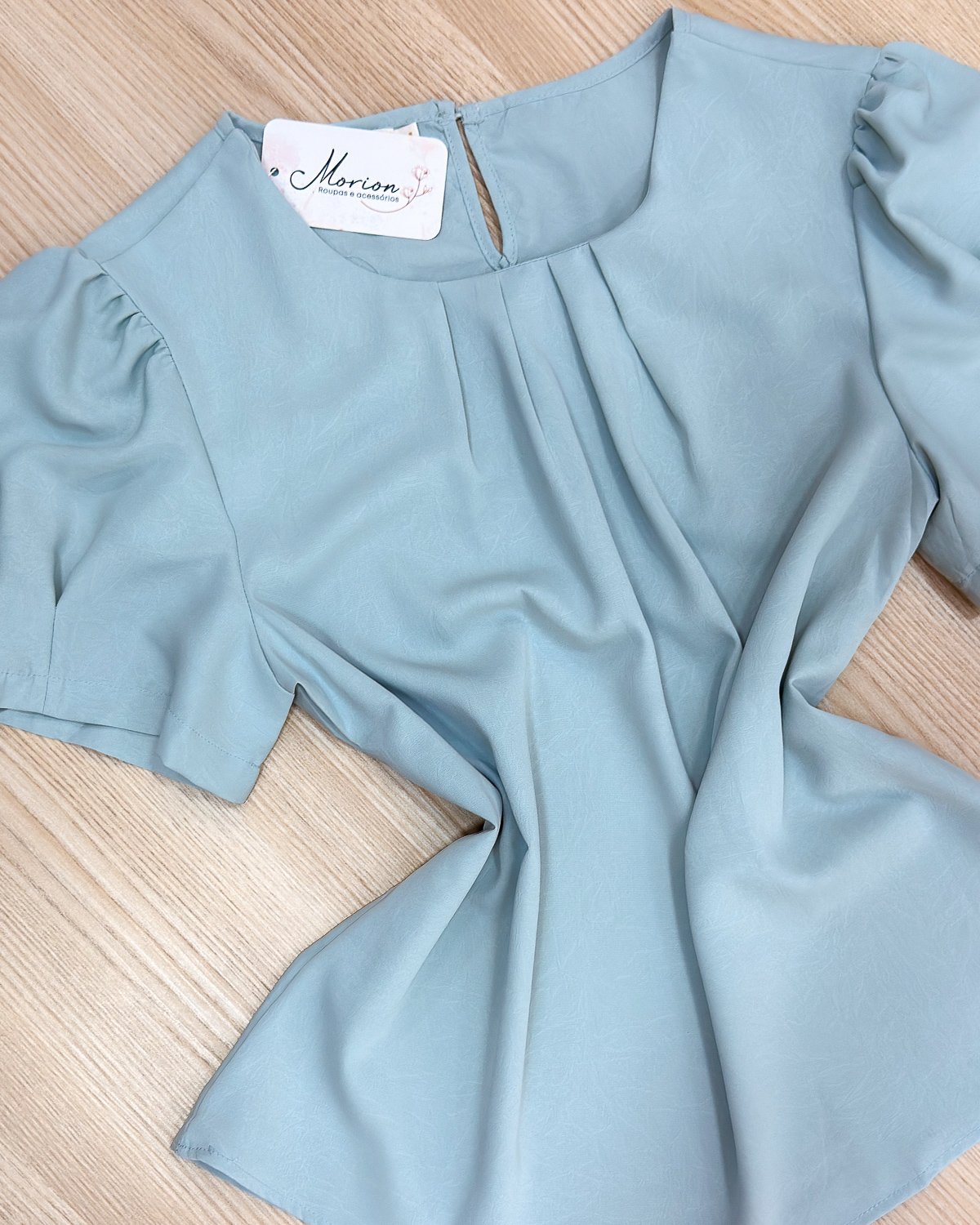 Blusa Manga Curta Princesa Crepe Bubble - Imagem 10