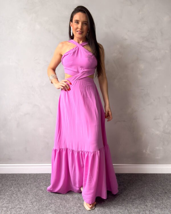 Vestido Longo Frente Única