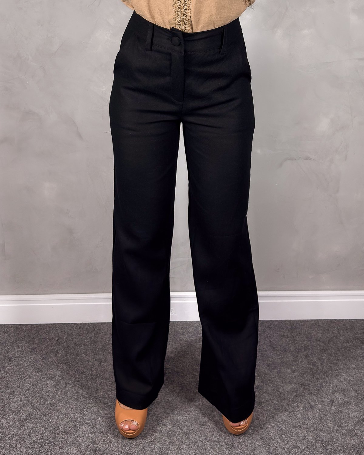 Calça Pantalona em Linho - Imagem 3