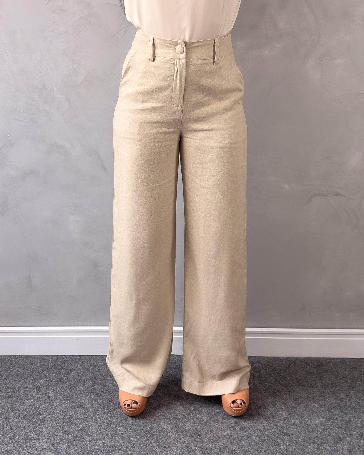 Calça Pantalona em Linho - Imagem 12